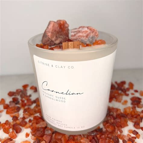 Crystal Candle Etsy