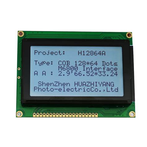 Stn Type 128 64 Dots Matrix COB LCD Modules LCD Module And LCD