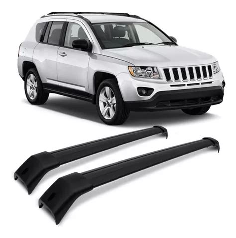 Rack De Teto Jeep Compass Travessa Larga A Preta