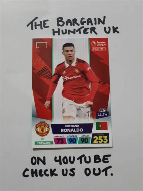 Carta Base Panini Adrenalyn Xl Premier League Cristiano Ronaldo