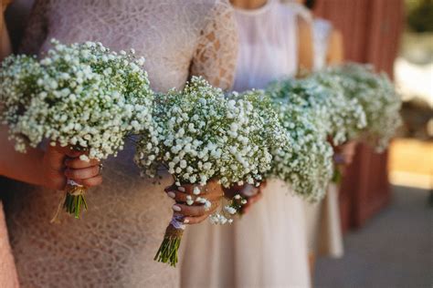 Bridesmaid Baby S Breath Wedding Bouquets