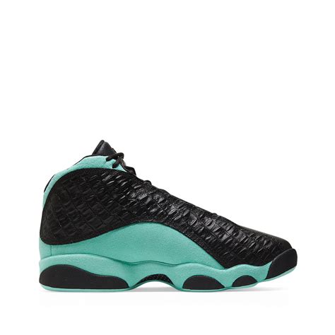 Air Jordan 13 Retro Blackmetallic Silver Island Green Subtype