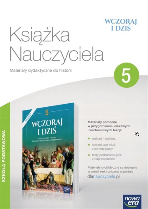 Wczoraj i dziś książka nauczyciela klasa 5 sprawdziany testy Nowa Era