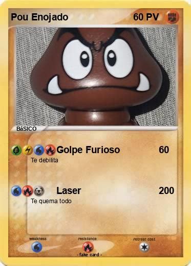 Pokémon Pou Enojado Golpe Furioso Mi Carta Pokémon