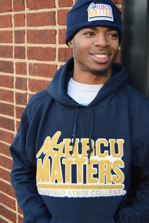 Bluefield State College Navy Blue My Hbcu Matters Hoodie Unisex My