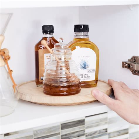 Rotating Cupboard Organiser Wooden