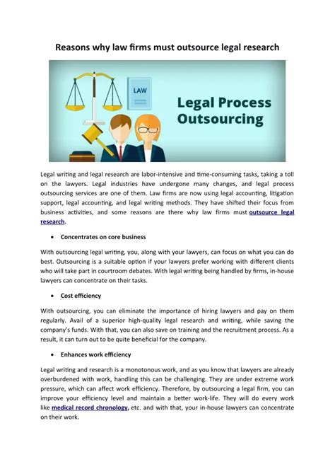 Ppt Reasons Why Law Firms Must Outsource Legal Research Powerpoint