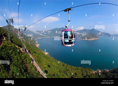 Ocean park cable car, Hong Kong, China Stock Photo - Alamy