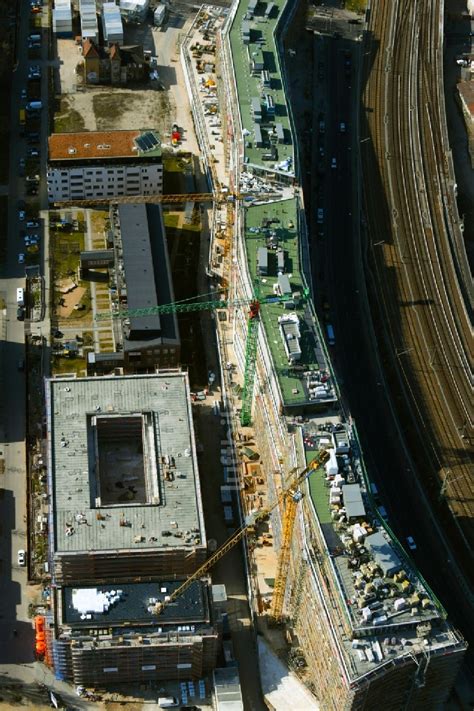 Luftbild Berlin Baustelle Zum Neubau Eines Wohnhauses An Der