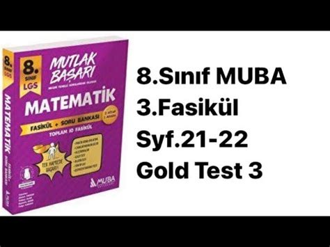 Sinif Muba Fas K L S Gold Test Youtube