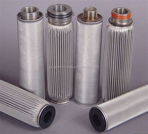 Oil Filter Wire Mesh Stainless Steel Oil Filter Pleated Filter Element