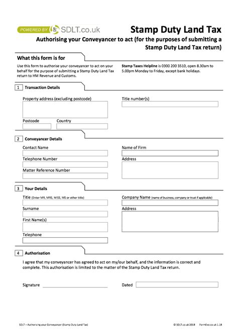 SDLT Authorisation Authorising Your Agent Stamp Duty Land Tax