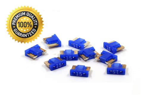 Premium 10 Pack 15 Amp Automotive Aps Att Low Profile Mini Blade Fuses