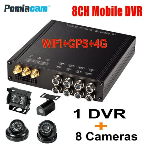 Dhl Free Hdvr Ch Hdd Mobile Dvr Gps Wifi G Sensor G G Vehicle