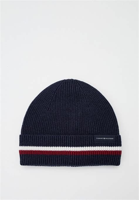Шапка Tommy Hilfiger, цвет: синий, RTLACZ761401 — купить в интернет ...