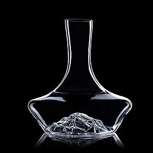 Decanter Per Vino Vino Decanter Iceberg Con Filtro Aeratore Base Per