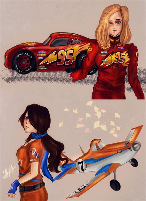 Humanization Fem McQueen Dusty Crophopper by iameveleinyo on DeviantArt