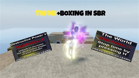 Twoh Boxing In Sbr Build L Roblox Yba Youtube