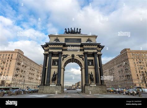 The arc DE triomphe in Moscow, Russia Stock Photo - Alamy
