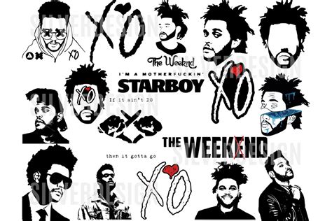 The Weeknd Svg Clipart Bundle Cut File For Cricut Digital Etsy Australia