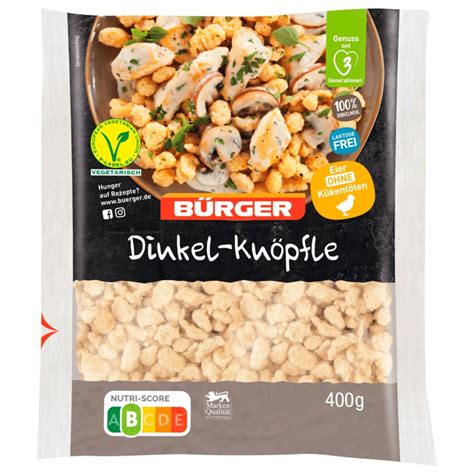 Bürger Dinkelknöpfle 400g Bei Rewe Online Bestellen