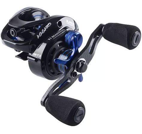 Reel Rotativo Maruri Asgard 11000 AS11 Izquierdo Color Negro Y Azul