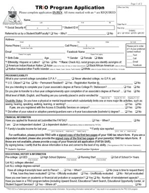 Fillable Online Pierce Ctc Fill Out The Application Form Pierce