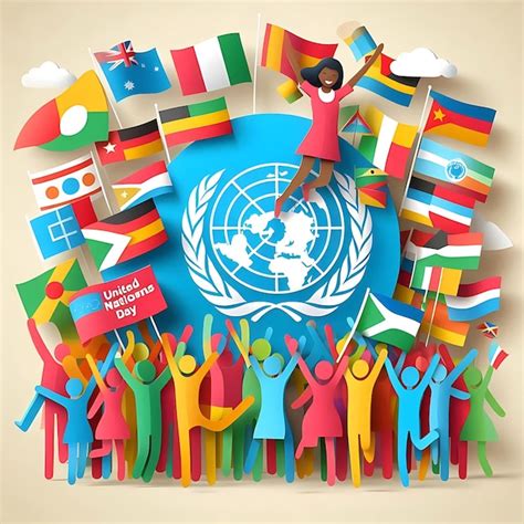 United Nations Day Illustration Premium Ai Generated Image