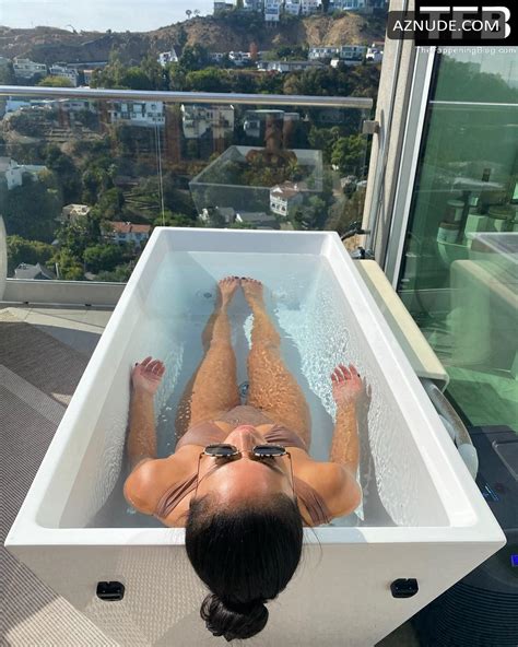 Nicole Scherzinger Sexy Showing Off Her Gorgeous Boobs And Curves In A Hot Swimsuit AZNude