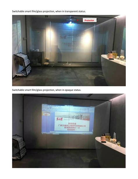 Switchable Smart Film Glass As Projection Screen Pdf