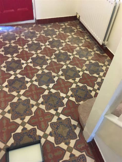 Neglected Victorian Encaustic Cement Hallway Renovated in Twickenham ...