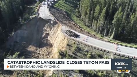 Catastrophic Landslide Closes Teton Pass Youtube