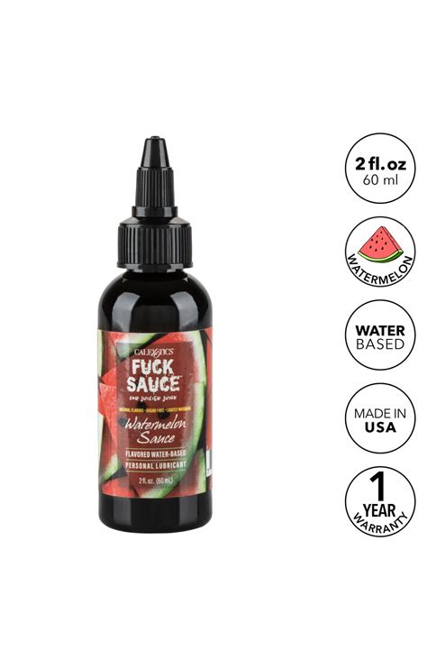 Fuck Sauce Flavored Water Based Personal Lubricant Watermelon Fl