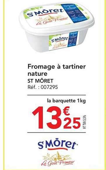 Promo Fromage à Tartiner Nature St Môret chez METRO iCatalogue fr