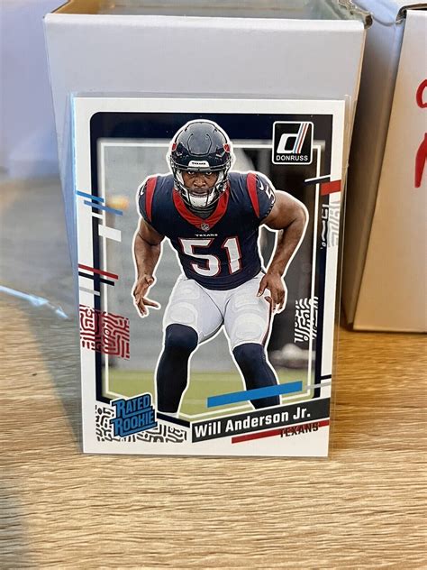 Panini Donruss Football Will Anderson Jr Rated Rookie Base