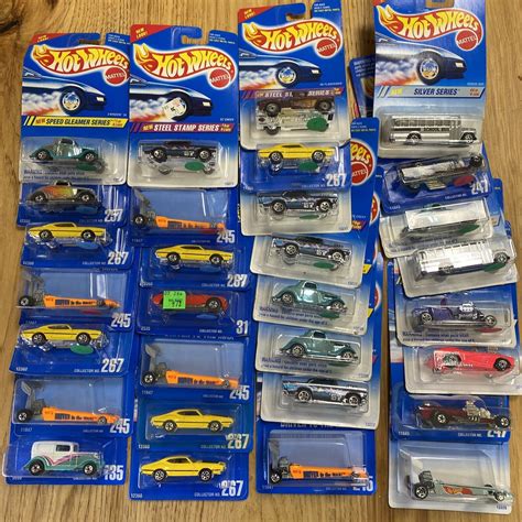 Lot Of 30 1991 94 Hot Wheels Blue Cards 57 Chevy Olds 442 Corvette EBay