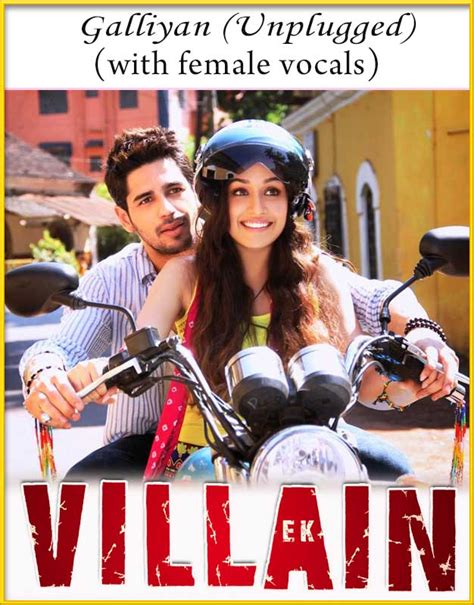 Galliyan Unplugged With Female Vocals Karaoke Ek Villain Karaoke