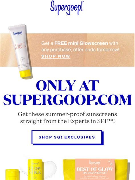 Supergoop Find Your Summer Spf Here Milled
