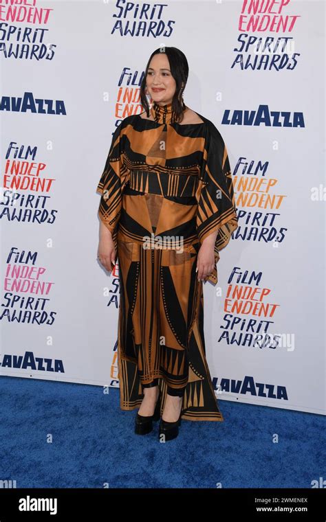 Lily Gladstone Arrives For The Film Independent Spirit Awards Th