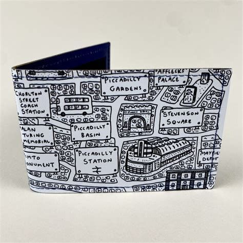 Manchester Doodle Map Travel Card Holder – Manchester Art Gallery Shop