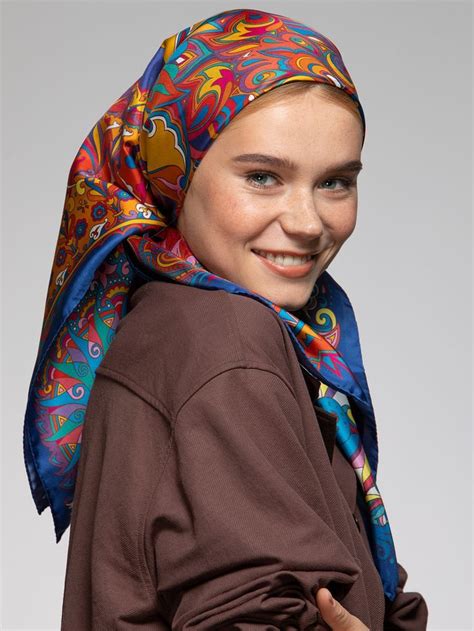 Иван да Марья Русальная неделя Семик Silk Scarf Design Hijab