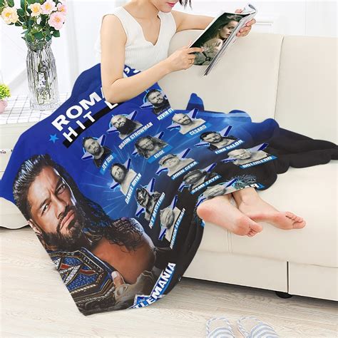 WWE Roman Reigns Blanket Throw Roman Reigns Hit List Wrestlemania