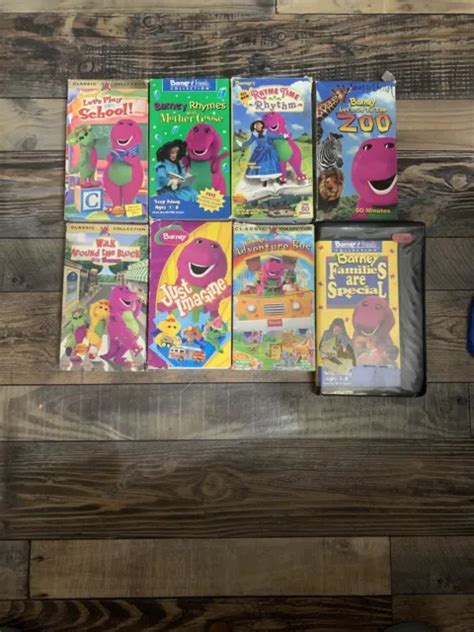 Vintage Barney The Purple Dinosaur Sing Along Vhs Tapes Lot Of Live Sexiz Pix