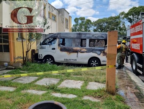 Camioneta De Transporte P Blico Se Incendia Frente A Domicilio En La