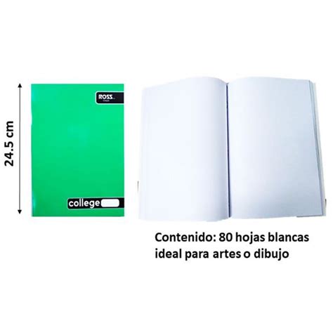 CUADERNO COLLEGE ROSS CROQUIS 80HJS