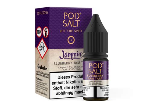 Pod Salt Fusion Blueberry Jam Tart Nikotinsalz Liquid 8 95