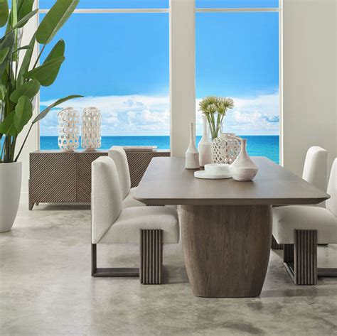 Mesa De Jantar Contempor Nea Surf Baker Furniture Co Em Madeira