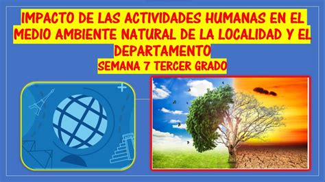 Impacto De Las Actividades Humanas En El Medio Ambiente Semana