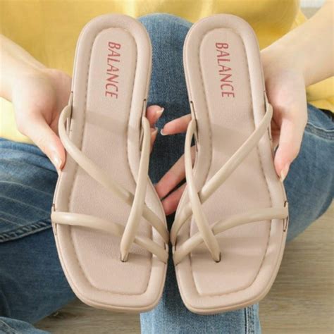 Jual Original Sandal Balance Jepit Selop Silang Jempol Wanita