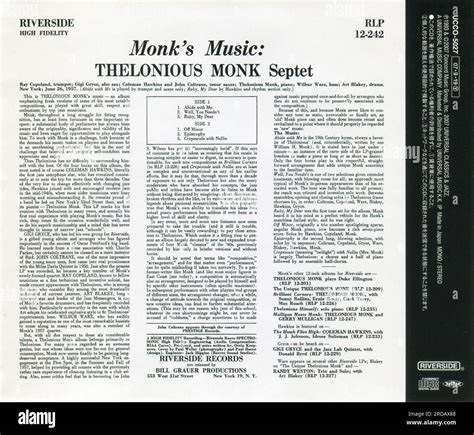 Cd Thelonious Monk Monk S Music Ucco Released October